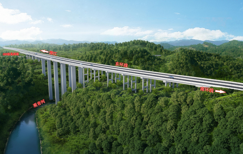 巴城东环线观音河大桥